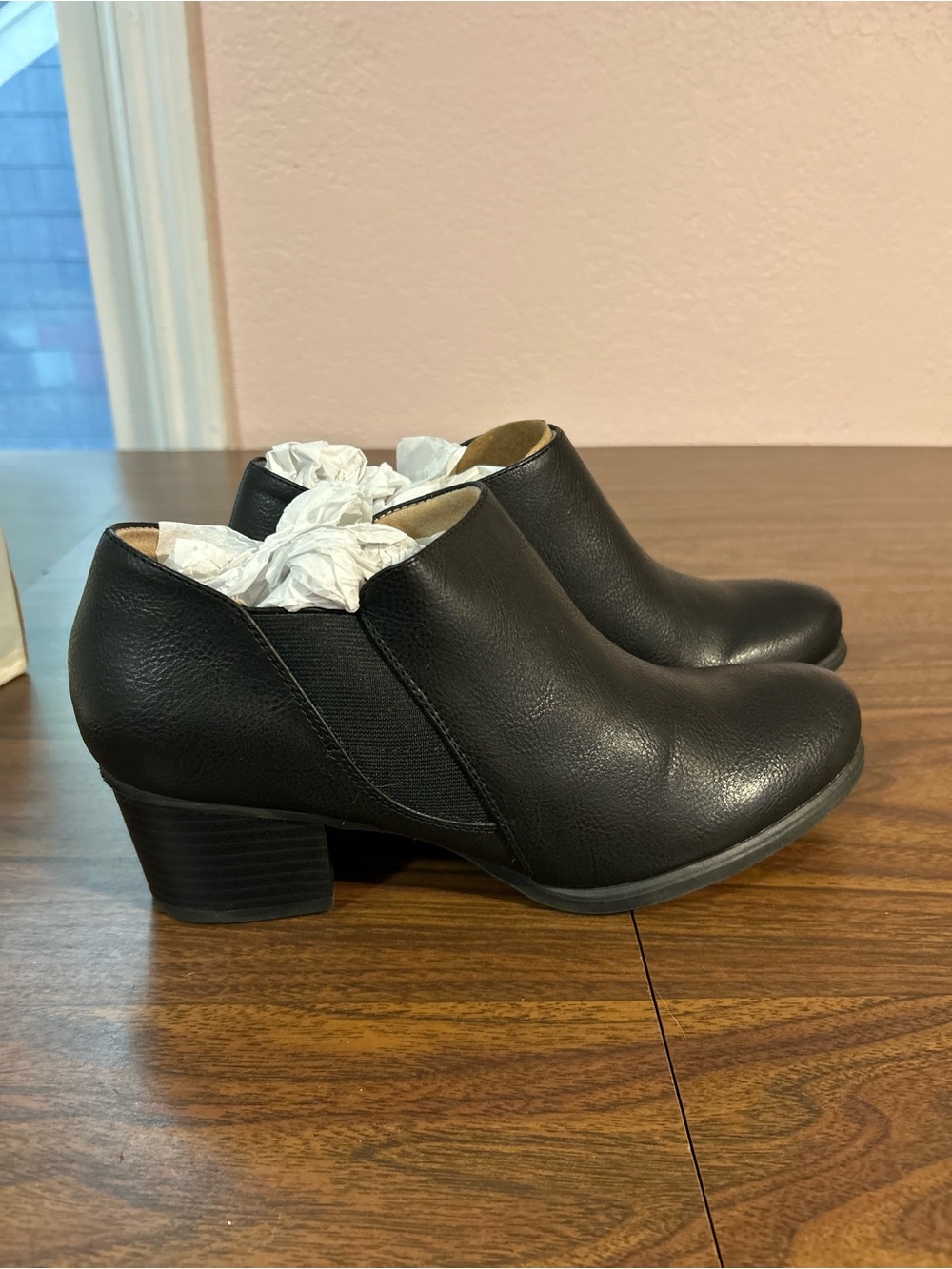 SOUL Naturalizer Claira Black Ankle Boots 8 Wide